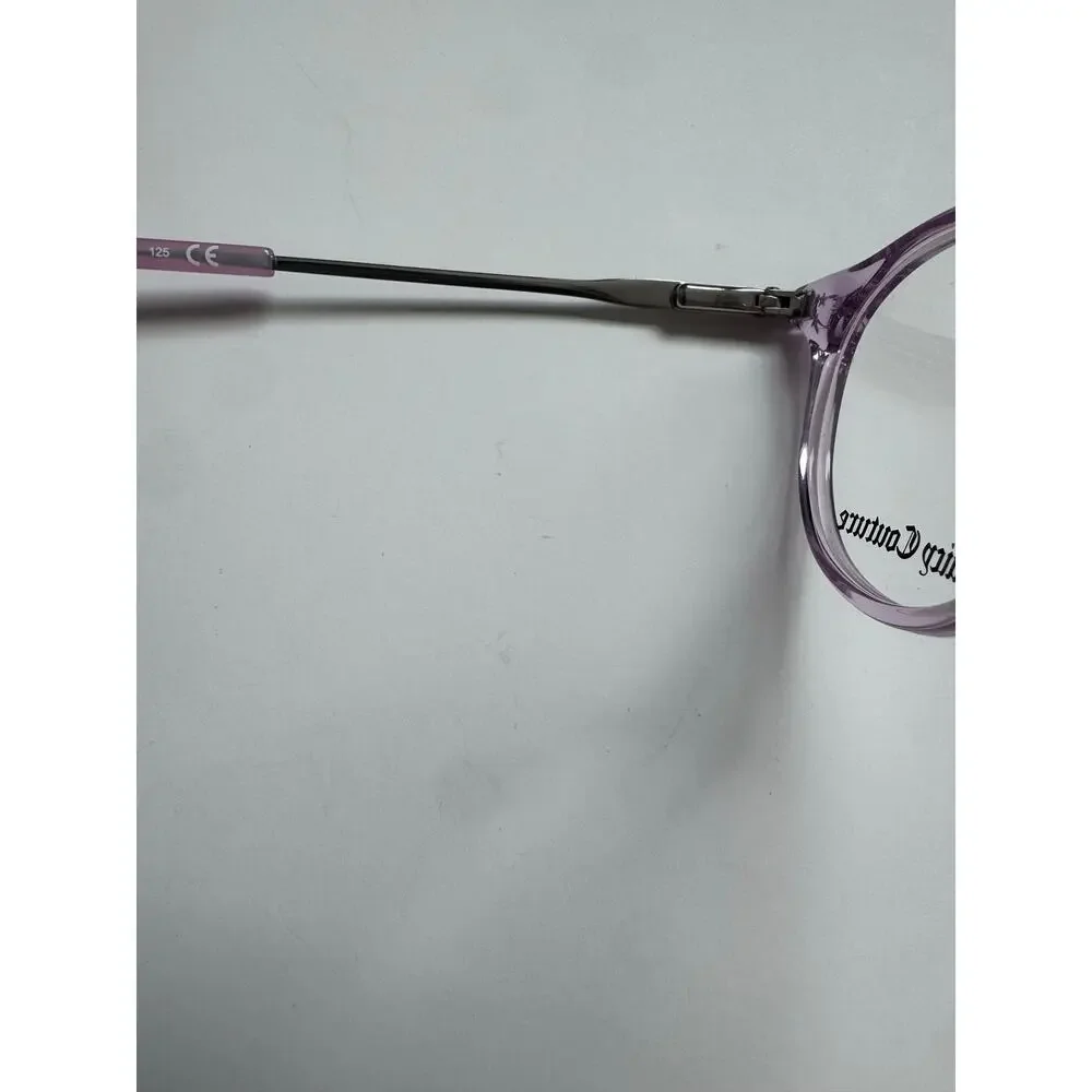 NEW Juicy Couture Clear pink Lilac silver rounded glasses